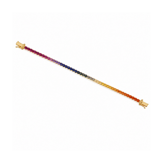 Lab Grown Diamond LiteString™ Rainbow Tennis Bracelet