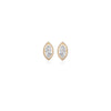 Marquise Halo Diamond Studs