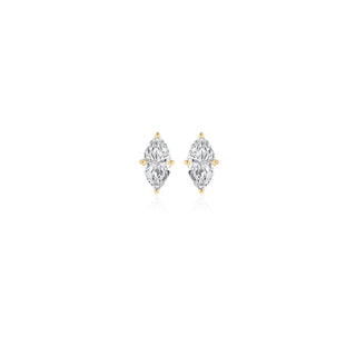 Marquise Prong Diamond Studs