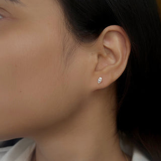 Marquise Prong Diamond Studs