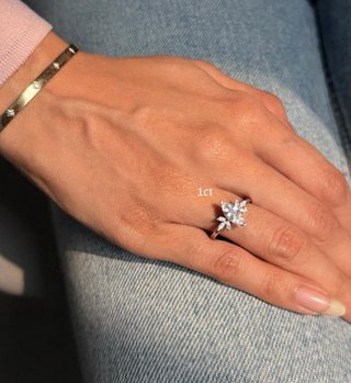 Lab Grown Diamond Tiara Marquise Ring