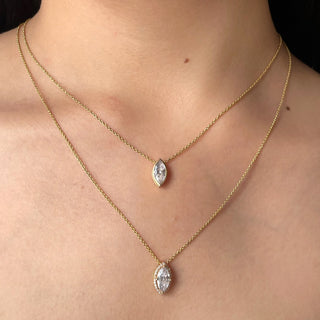 Marquise Bezel Necklace