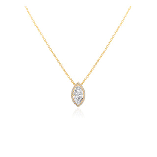 Marquise Halo Necklace