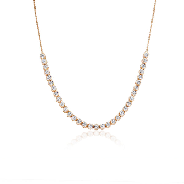 Midi Half Tennis Necklace (0.10cts)