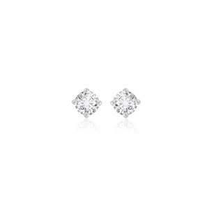 Midi Solitaire Prong Earrings