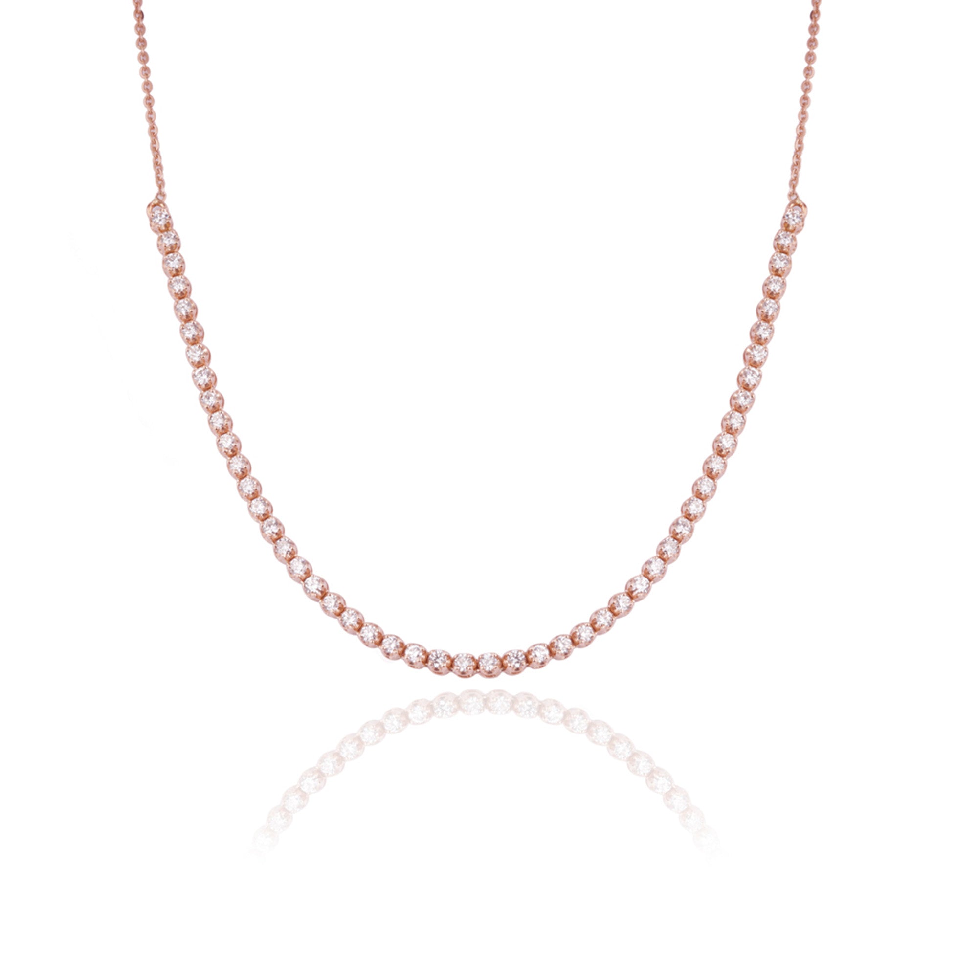 Mini Half Tennis Necklace – DiAi Designs