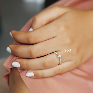 Mini Reign Solitaire Ring