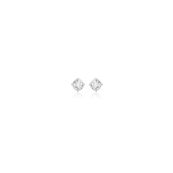 Mini 4 Prong Diamond Studs