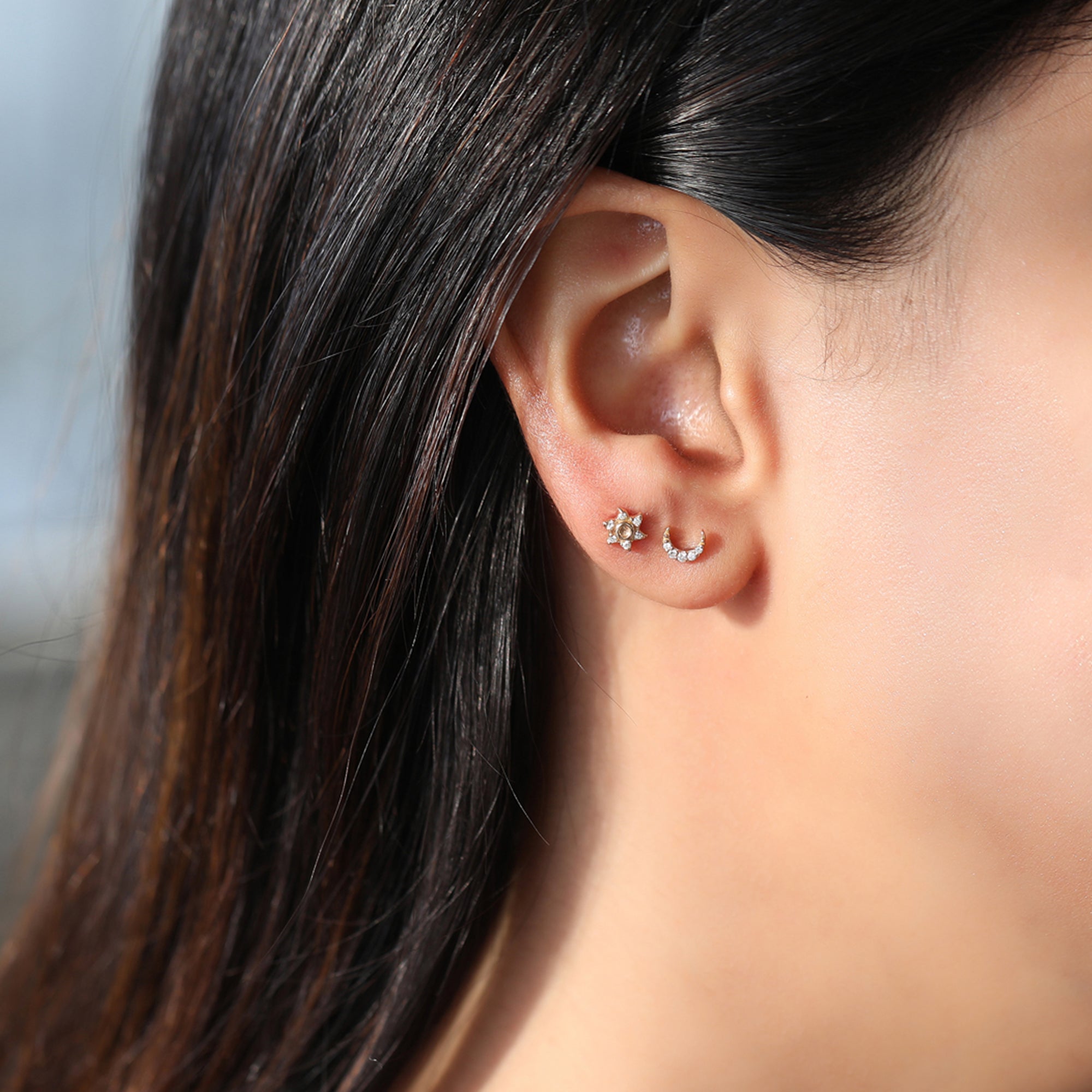Moon Studs – DiAi Designs