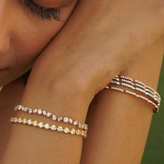 Multishape Solitaire Tennis Bracelet