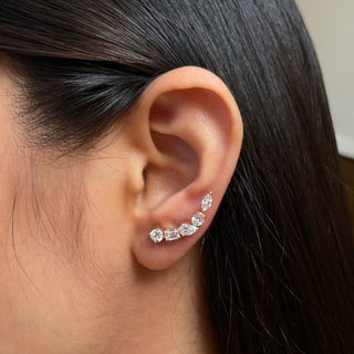 Multishape Diamond Earclimbers