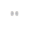 Oval Prong Diamond Studs