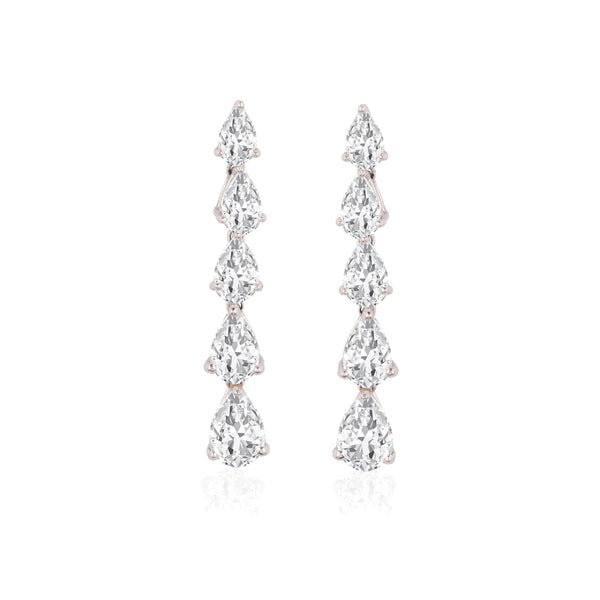 Pear Drop 6ct Danglers