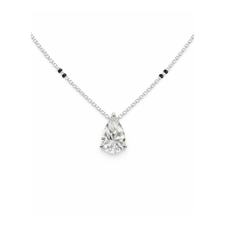 Lab Grown Diamond Pear Prong Mangalsutra