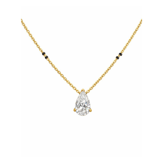 Lab Grown Diamond Pear Prong Mangalsutra