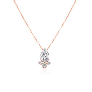 Pear Vintage 2.5ct Solitaire Necklace