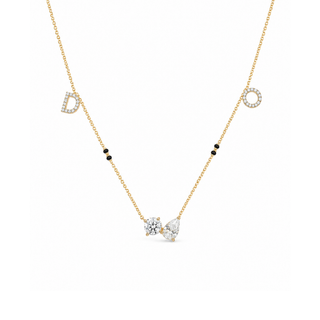 Lab Grown Diamond Personalised Paradoxical Love Necklace