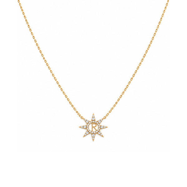 Polaris With Initials Necklace