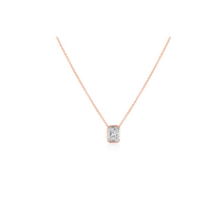 Radiant Bezel Necklace