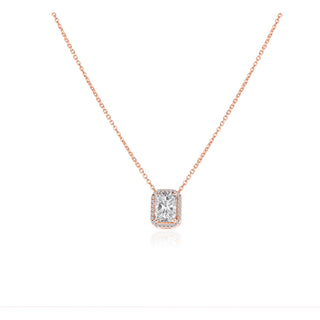 Halo Lab-Grown Diamond Necklace