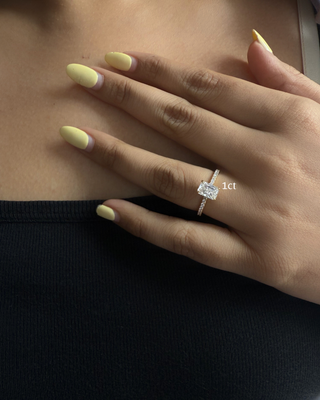 Lab Grown Diamond Cube Radiant Ring