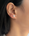 Radiant Prong Diamond Studs