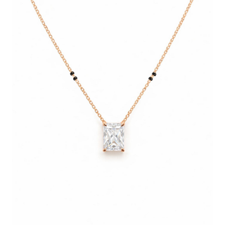 Lab Grown Diamond Radiant Prong Mangalsutra