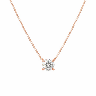 Lab Grown Diamond Round Prong Necklace