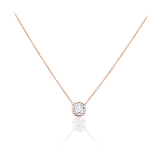 Bezel Lab-Grown Diamond Necklace