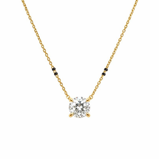 Lab Grown Diamond Solitaire Prong Mangalsutra