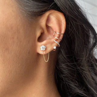 Round Prong Diamond Studs