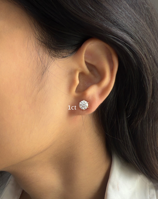 Lab Grown Diamond Round Prong Diamond Studs