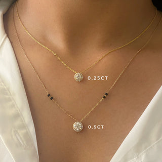 Round Halo Mangalsutra