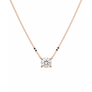 Lab Grown Diamond Round Prong Mangalsutra