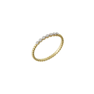 Scalloped Bezel Band Ring