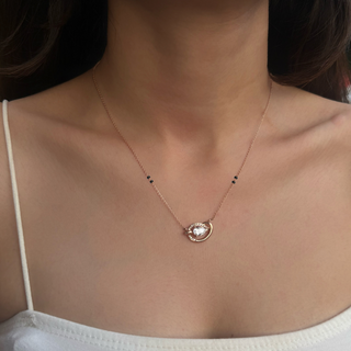 The Sculpted Pear Knot Mangalsutra