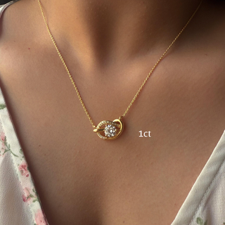 The Sculpted Round Knot Necklace