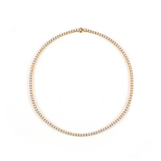 Sculpted Detachable Baroque Tennis Necklace