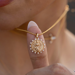Lab Grown Diamond The Shakti Medallion Necklace