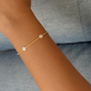 Skylight Diamond Disc Bracelet
