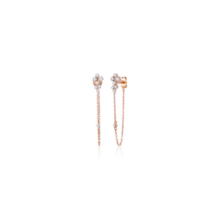 Starlight Diamond Chain Earrings