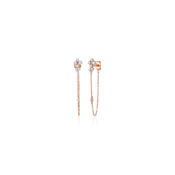 Starlight Diamond Chain Earrings
