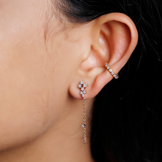 Starlight Diamond Chain Earrings