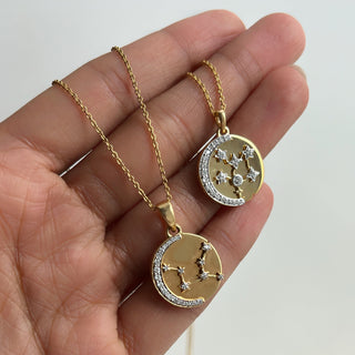 Star Sign Coin Necklace