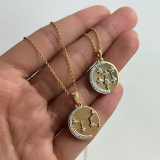 Star Set Coin Necklace