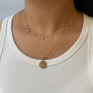 Star Set Coin Necklace