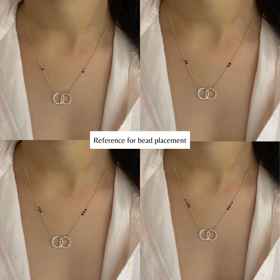 Sun Moon Union Mangalsutra – DiAi Designs - Main Image