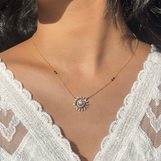 Sun Solitaire Mangalsutra