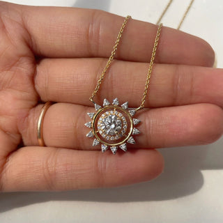 Sun Solitaire Necklace