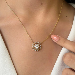 Sun Solitaire Necklace